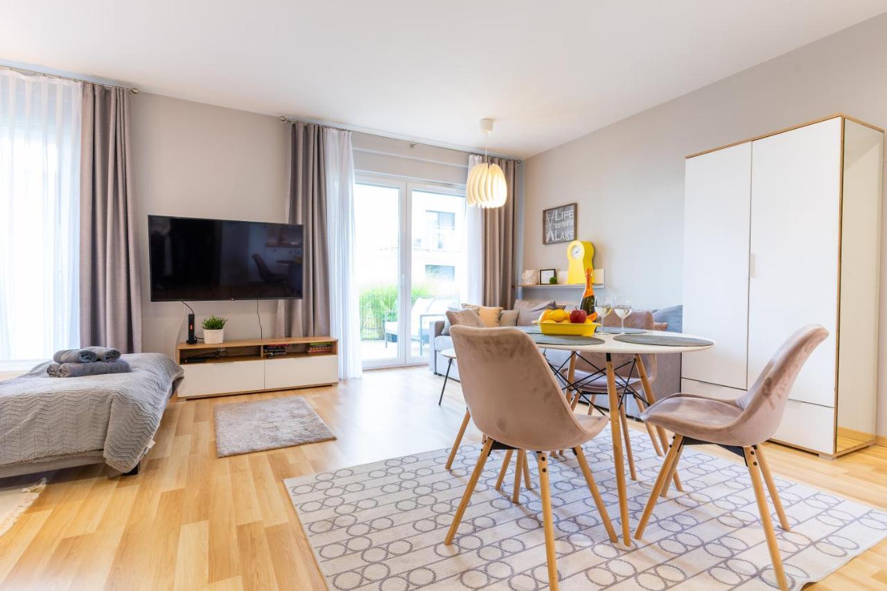 Marina Apartment - Przy Jeziorze, Taras, Tv55" Z Netflix I Prime, Parking Iława Buitenkant foto