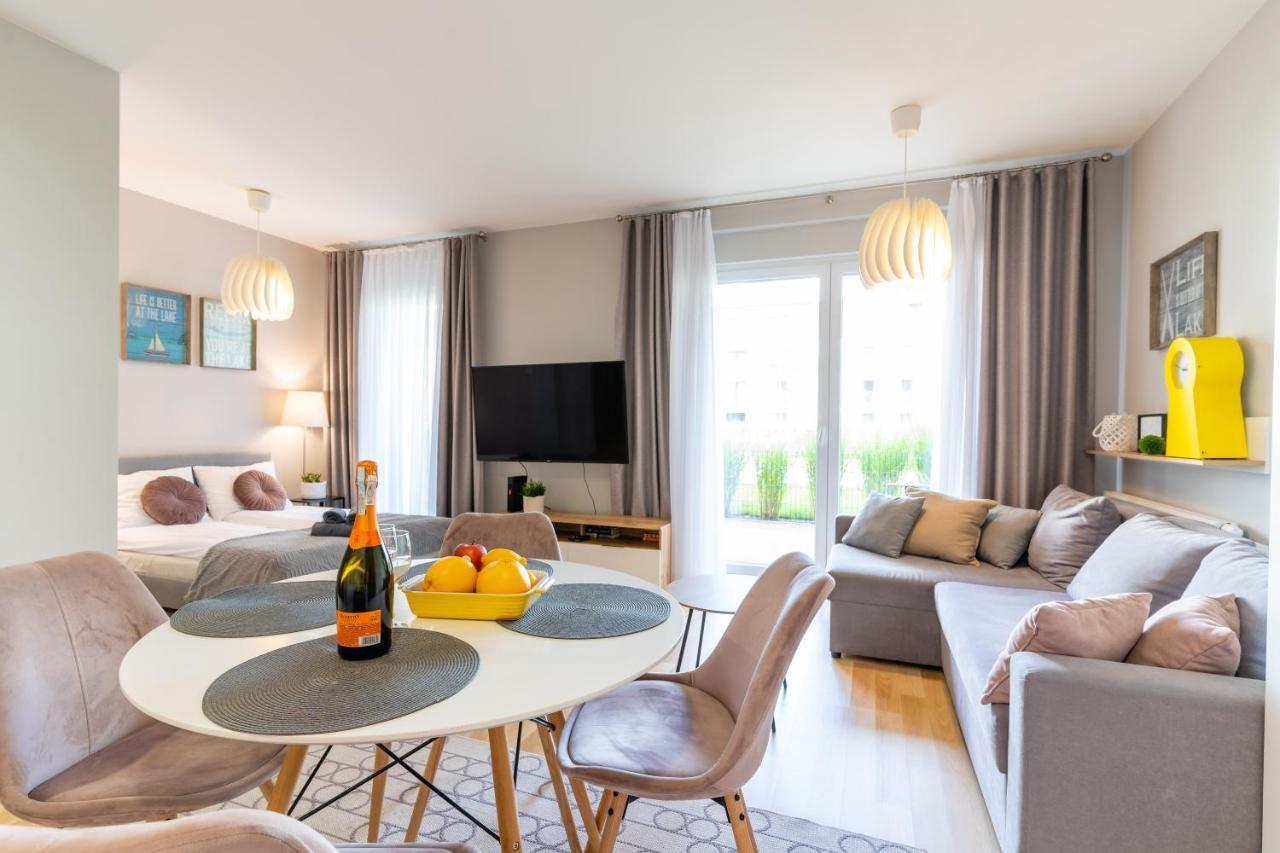Marina Apartment - Przy Jeziorze, Taras, Tv55" Z Netflix I Prime, Parking Iława Buitenkant foto